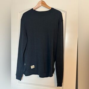 Tracksmith XL Men's Dark Gray Long Sleeve Tee